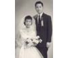 Wedding portrait of Jun Shong and his new wife Kui Ling - 1958